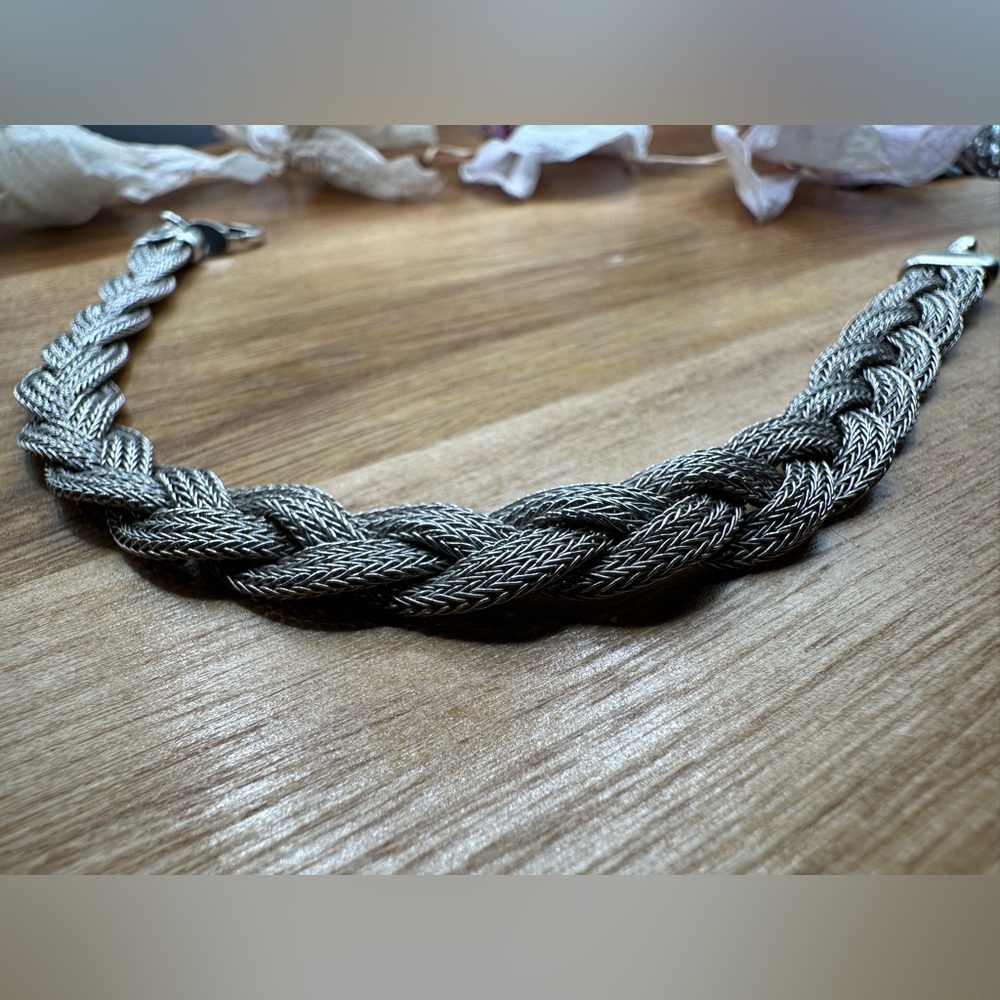 Beaded silver bracelet (sterling silver)